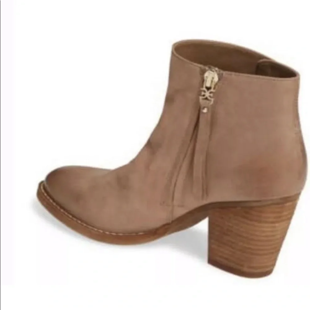 SAM EDELMAN Mariella Tan Leather ankle booties size 10 NEW
